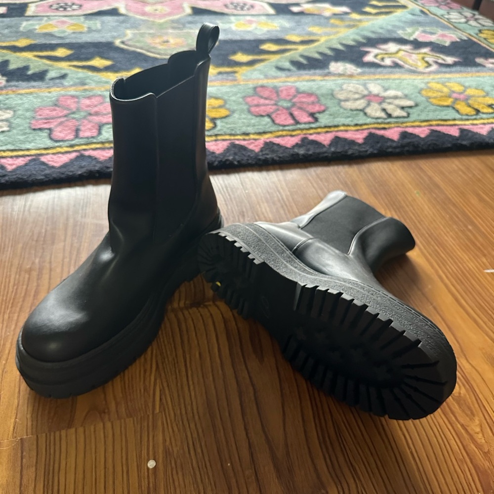 Platform Black Boots - image 3